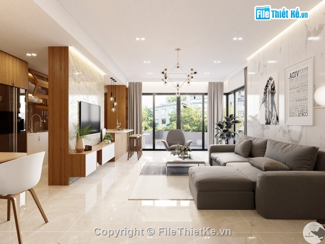 nội thất căn hộ,sketchup nội thất căn hộ,3dmax nội thất căn hộ,Sketch Up nội thất